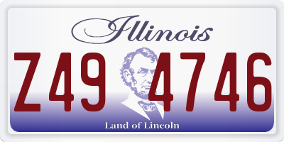 IL license plate Z494746