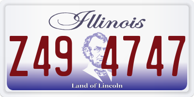 IL license plate Z494747