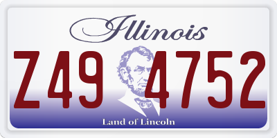 IL license plate Z494752