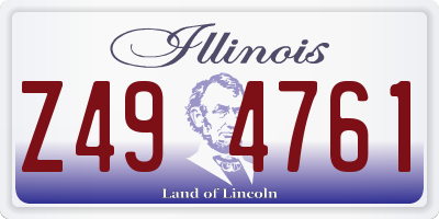 IL license plate Z494761