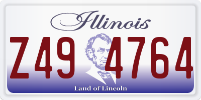 IL license plate Z494764