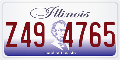 IL license plate Z494765