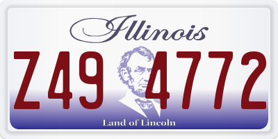 IL license plate Z494772