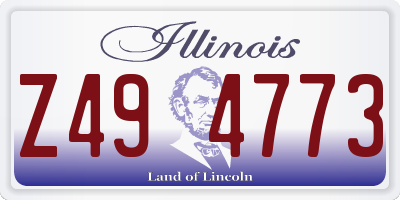 IL license plate Z494773