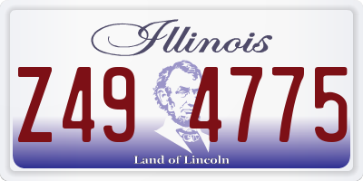 IL license plate Z494775