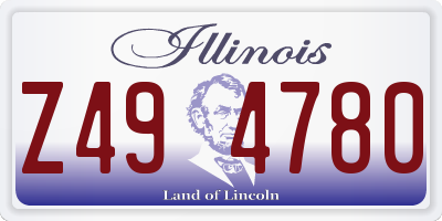 IL license plate Z494780