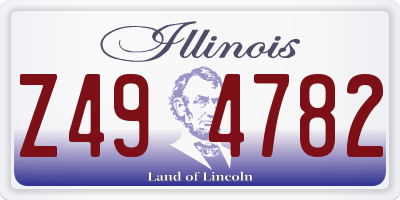 IL license plate Z494782