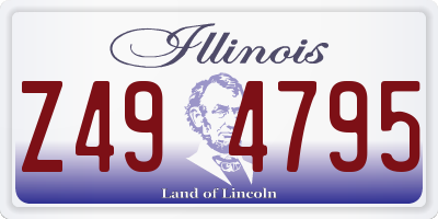 IL license plate Z494795