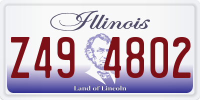 IL license plate Z494802
