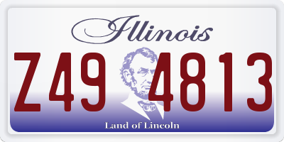 IL license plate Z494813