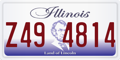 IL license plate Z494814