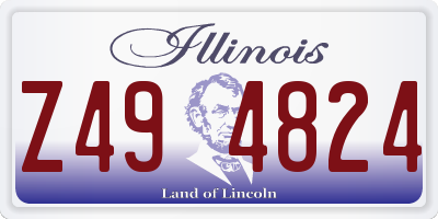 IL license plate Z494824