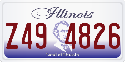 IL license plate Z494826