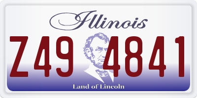 IL license plate Z494841