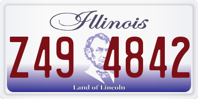IL license plate Z494842