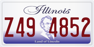 IL license plate Z494852