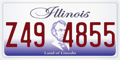 IL license plate Z494855