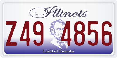 IL license plate Z494856