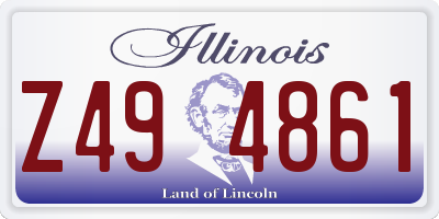 IL license plate Z494861