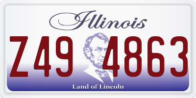 IL license plate Z494863