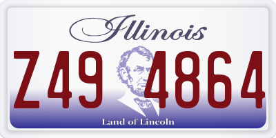 IL license plate Z494864
