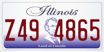 IL license plate Z494865