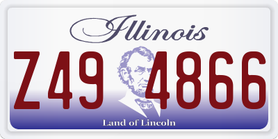 IL license plate Z494866