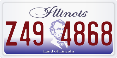 IL license plate Z494868