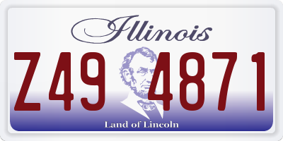 IL license plate Z494871