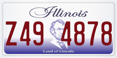 IL license plate Z494878