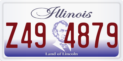 IL license plate Z494879