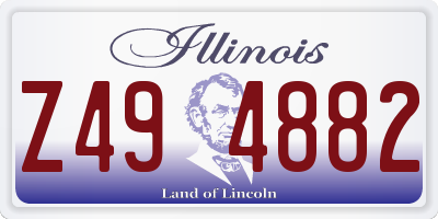 IL license plate Z494882