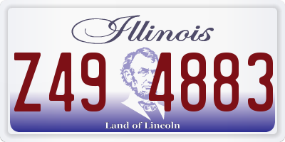 IL license plate Z494883