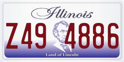 IL license plate Z494886