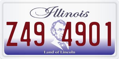 IL license plate Z494901