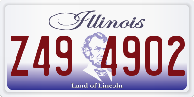 IL license plate Z494902