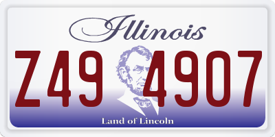 IL license plate Z494907