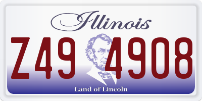 IL license plate Z494908