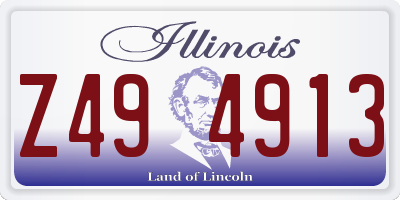 IL license plate Z494913