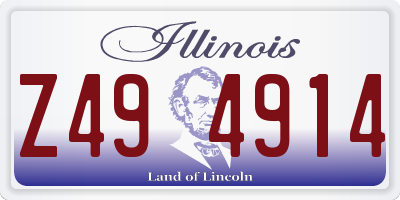 IL license plate Z494914