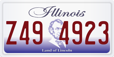 IL license plate Z494923