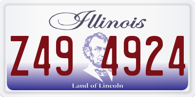 IL license plate Z494924