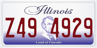 IL license plate Z494929