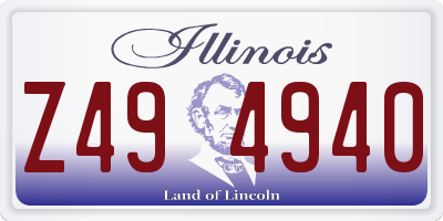 IL license plate Z494940
