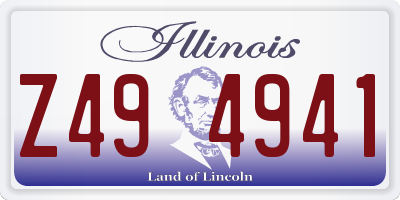 IL license plate Z494941
