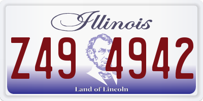IL license plate Z494942