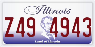 IL license plate Z494943