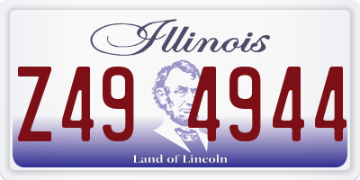 IL license plate Z494944