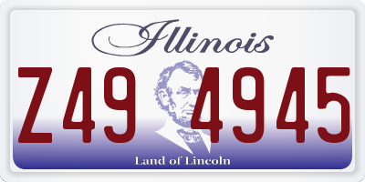 IL license plate Z494945