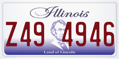IL license plate Z494946